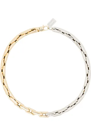 Lauren Rubinski 14kt gold square-link choker