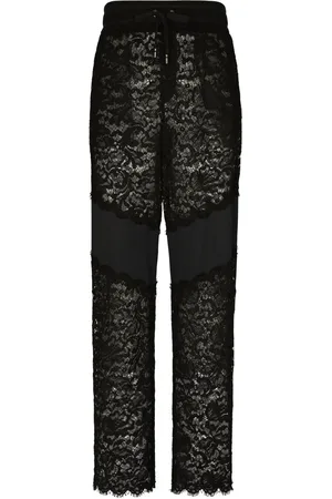 Dolce & Gabbana Cordonetto-lace track pants