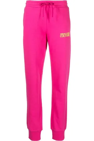VERSACE Logo-print cotton track pants