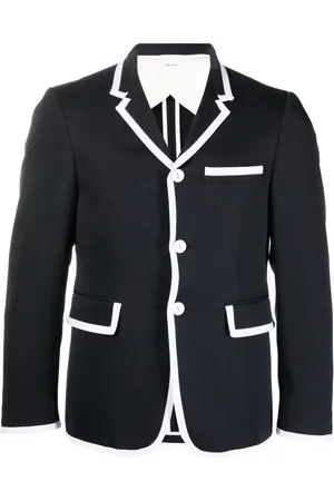 Thom Browne Contrast-trim wool blazer