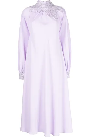 Saiid Kobeisy Embroidered high-neck midi dress