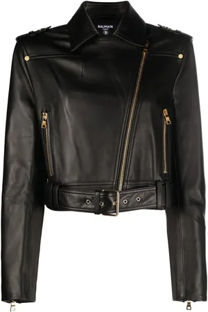 Balmain Leather biker jacker