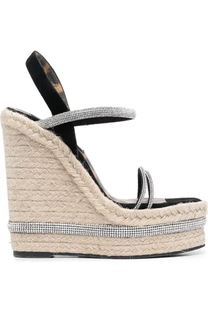 Philipp Plein 145mm crystal-embellished espadrilles