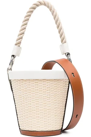 Maison Margiela Rope-handle woven bucket bag