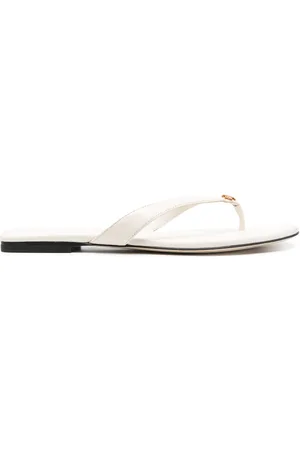 Tory Burch Classic leather flip flops