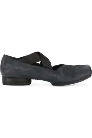 UMA WANG 23mm square-toe leather ballerina shoes
