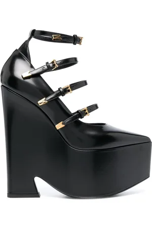 VERSACE Tempest calf-leather platform pumps