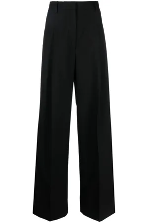 Burberry Pleated wide-leg wool trousers
