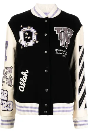 OFF-WHITE Bling Patches varsity jacket