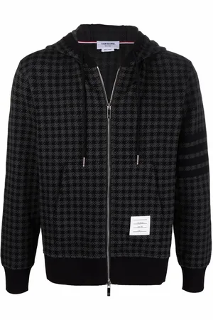 Thom Browne Gunclub check jacquard zip-up hoodie