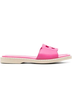 Hogan H638 flat leather sandals