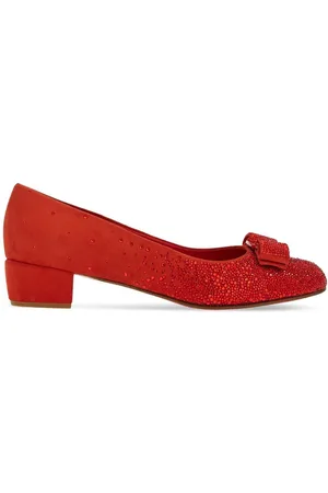 Salvatore Ferragamo Vara-bow crystals pumps