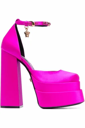 VERSACE Medusa Head charm platform sandals