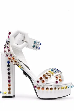 Philipp Plein Crystal-embellished sandals