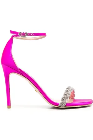 Stuart Weitzman 107mm crystal-embellished strap sandals