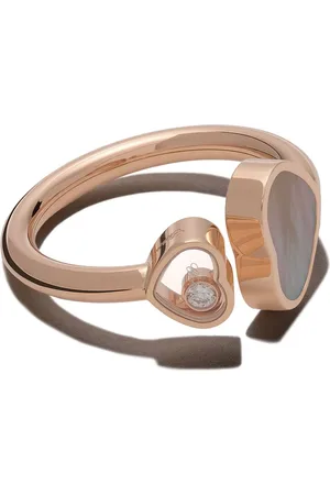 Chopard 18kt rose gold Happy Hearts diamond ring