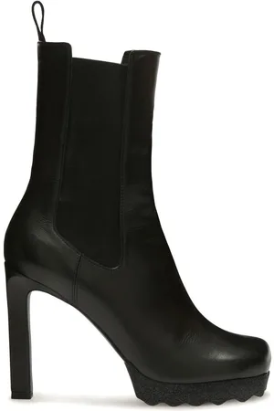 OFF-WHITE Leather heeled boots