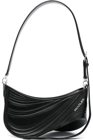 MUGLER Medium Spiral Curve 01 embossed crossbody bag