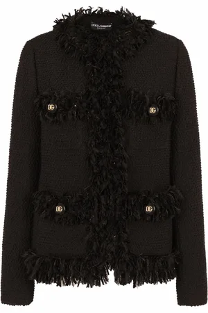 Dolce & Gabbana Single-breasted bouclé jacket