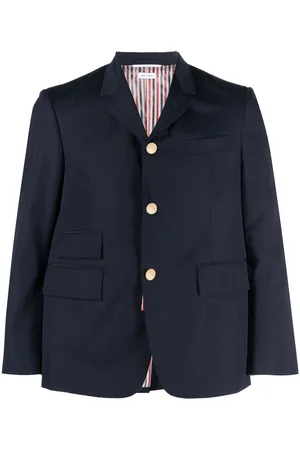 Thom Browne Single-breasted cropped-sleeve blazer