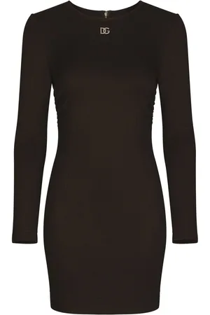 Dolce & Gabbana DG-logo Milano-rib minidress