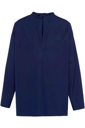 Prada Triangle-logo cotton shirt