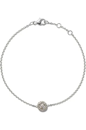 De Beers 18kt white gold Aura round brilliant diamond bracelet