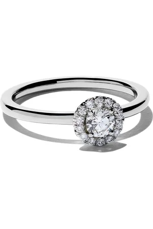 De Beers Platinum Aura solitaire diamond ring