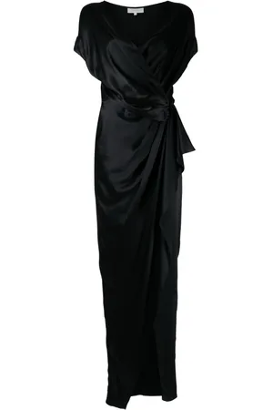Michelle Mason Wrap drape-detail gown dress