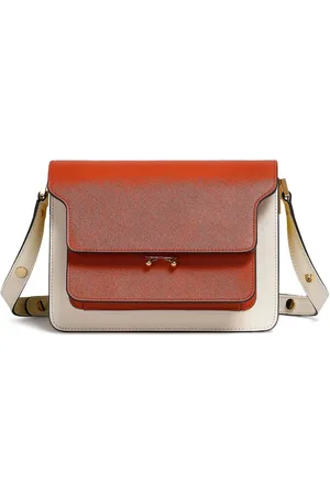 Marni Trunk E/W leather shoulder bag