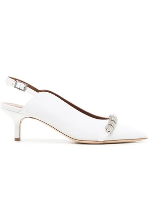 MALONE SOULIERS 50mm kitten-heel crystal-embellished pumps
