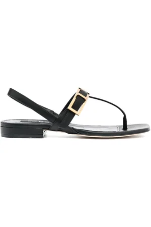 Sergio Rossi Buckle-details flat sandals