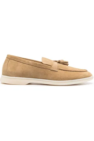 Scarosso Leandro tassel-detail suede loafers