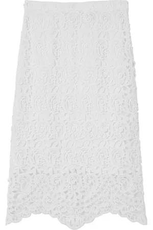 Burberry Macramé-lace pencil skirt