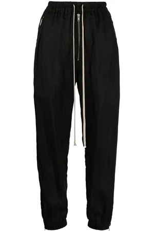Rick Owens Tapered drawstring track trousers