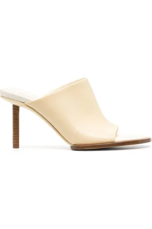 Jacquemus Les mules rond carré leather sandals