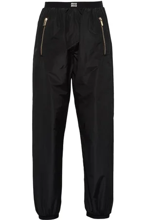 Miu Miu Logo waistband track pants