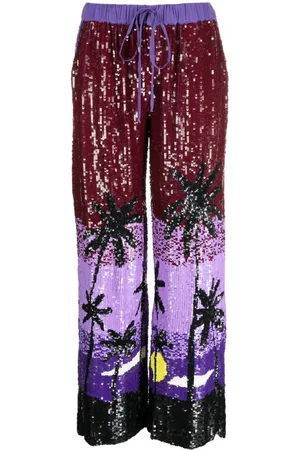 P.A.R.O.S.H. Sequin-embellished trousers