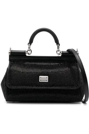 Dolce & Gabbana Small Sicily rhinestone-embellished shoulder bag