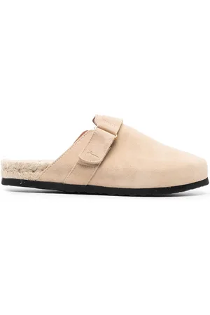MANEBI Suede round-toe mules