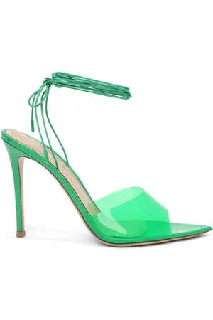 Gianvito Rossi Exclusive Skye 105mm tie-fastening pumps