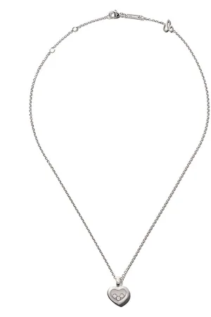Chopard 18kt white gold Happy Diamonds Icons pendant necklace