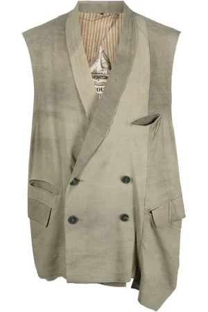 ZIGGY CHEN Asymmetric double-breasted jacket