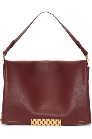 Victoria Beckham Jumbo-chain leather pouch