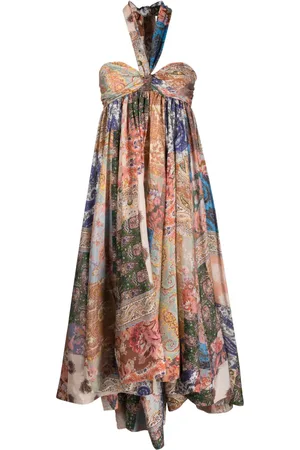 ZIMMERMANN Devi paisley-print halterneck dress
