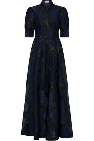 Rebecca Vallance Antoinette floral-jacquard gown