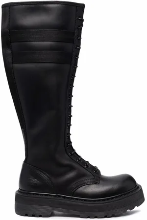 Premiata Striped knee-high boots