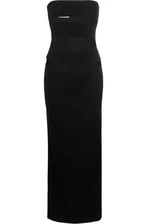 Monot Cut-out strapless gown