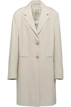 Prada Single-breasted cotton coat