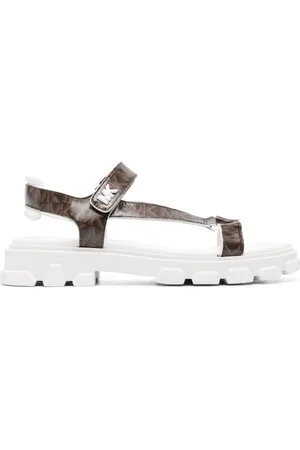 Michael Kors Monogram-print leather sandals